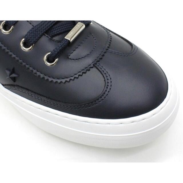 新品◇JIMMY CHOO◇ACE紺レザースタースタッズスニーカー値下げ無し