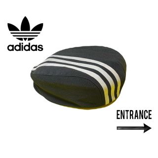 アディダス(adidas)のadidas アディダス 90S 3本ライン ハンチング ベレー帽(ハンチング/ベレー帽)