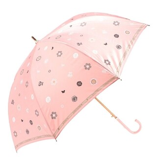 ランバン(LANVIN)の新品　LANVIN　レディース傘　ピンク　サテンプリントロゴ(傘)