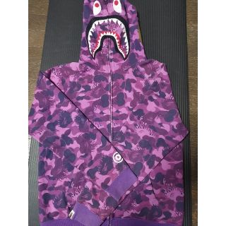 BAPE パーカー カモフラ パープル 紫 エイプ カモ