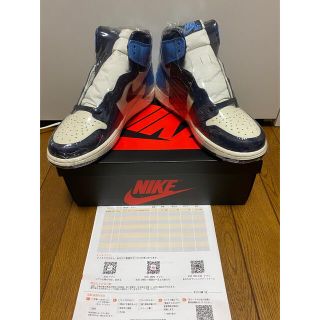 ナイキ(NIKE)のAJ1 HI OBSIDIAN UNIVERSITY BLUE 26.5cm(スニーカー)