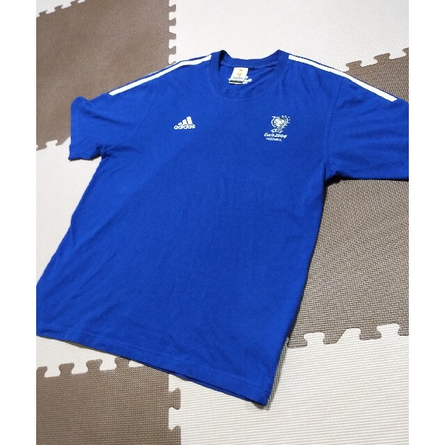 adidas(アディダス)の★ATS-845 アディダス ユーロ2004 半袖Tシャツ ブルー サイズ O メンズのトップス(Tシャツ/カットソー(半袖/袖なし))の商品写真