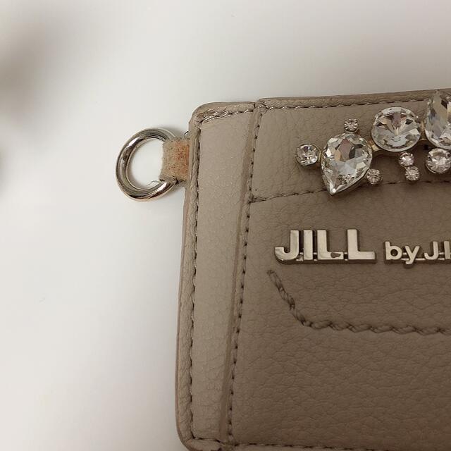 JILL by JILLSTUART(ジルバイジルスチュアート)のジルスチュアート パスケース 定期入れ ビジュー パスケース バニラ レディースのファッション小物(名刺入れ/定期入れ)の商品写真