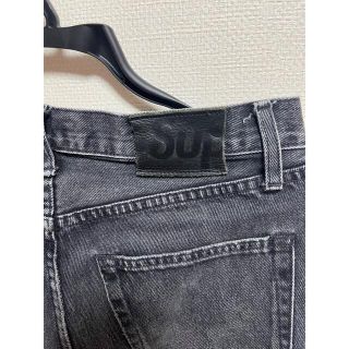 フラワープリント supreme stone washed slim jean black 30