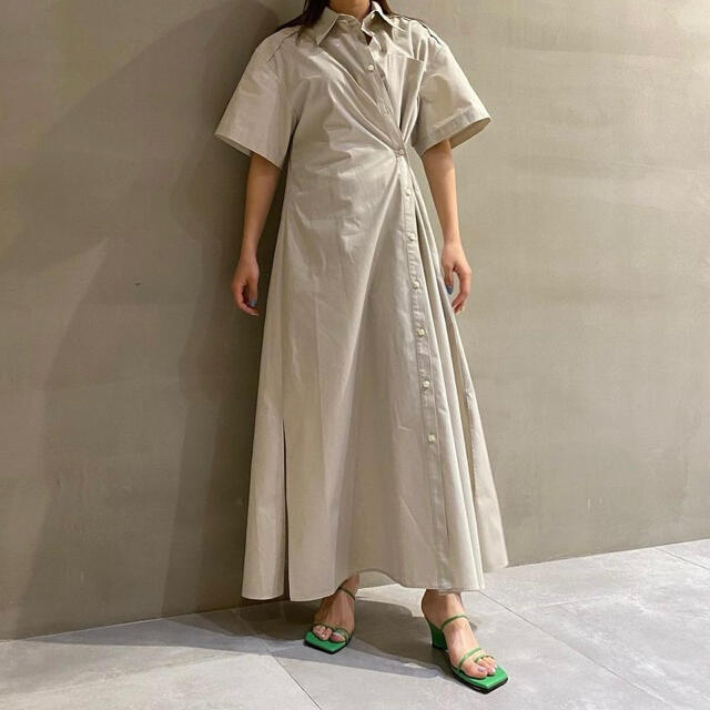 LE CIEL BLEU(ルシェルブルー)のWrap Shirt Dress レディースのワンピース(ロングワンピース/マキシワンピース)の商品写真