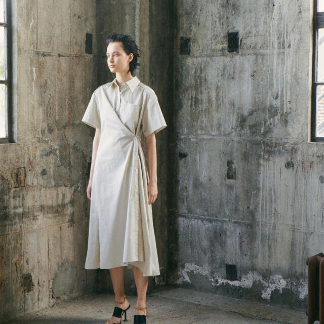 LE CIEL BLEU(ルシェルブルー)のWrap Shirt Dress レディースのワンピース(ロングワンピース/マキシワンピース)の商品写真