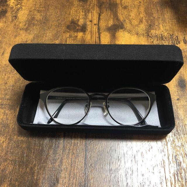 Zoff(ゾフ)のzoff 眼鏡　度付き　ステンレス レディースのファッション小物(サングラス/メガネ)の商品写真