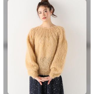 アクネ(ACNE)のmaiami モヘアニット　ベージュ(ニット/セーター)