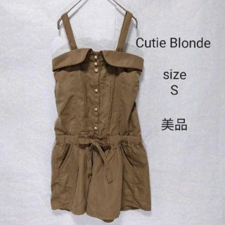 キューティーブロンド(Cutie Blonde)のキューティーブロンド　レディースサロペット　オーバーオール　ハーフパンツ(サロペット/オーバーオール)