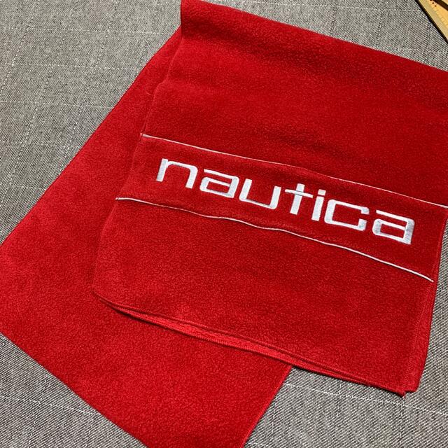 NAUTICA(ノーティカ)の新品　ノーティカ　フリースマフラー  赤　ノーチカ　NAUTICA　 メンズのファッション小物(マフラー)の商品写真