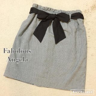 ファビュラスアンジェラ(Fabulous Angela)の千鳥柄膝丈sk✿ ミッシュマッシュ ジルスチュアート マジェスティックレゴン(ひざ丈スカート)