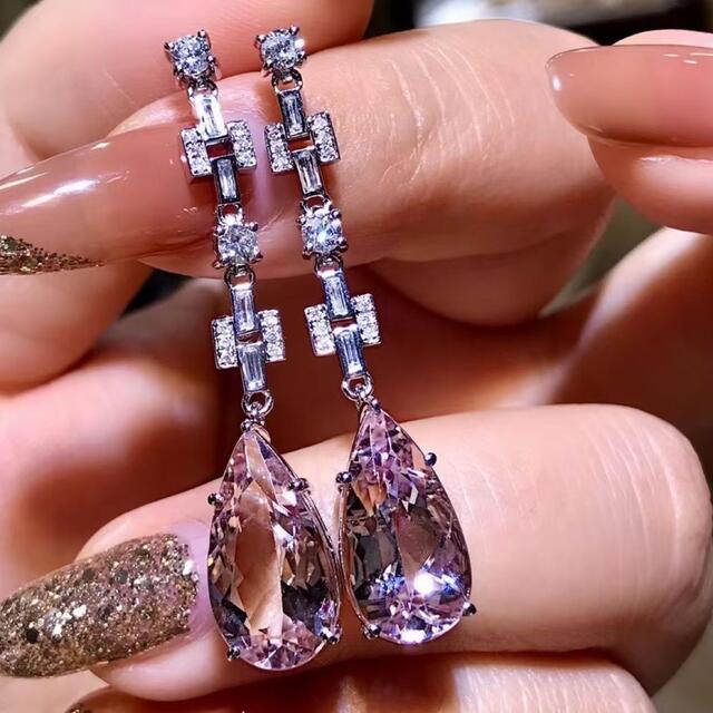 投げ売り キラキラshop 花 ノーヒートサファイア ピアス PT900 www.esn