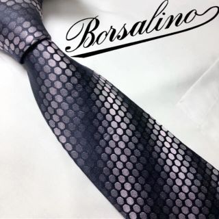 ボルサリーノ(Borsalino)の[激美品！]Borsalino 水玉 レジメンタル 最高級シルク100％(ネクタイ)