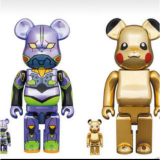 メディコムトイ(MEDICOM TOY)のBE@RBRICK エヴァンゲリオン ピカチュウ 100% 400%(その他)