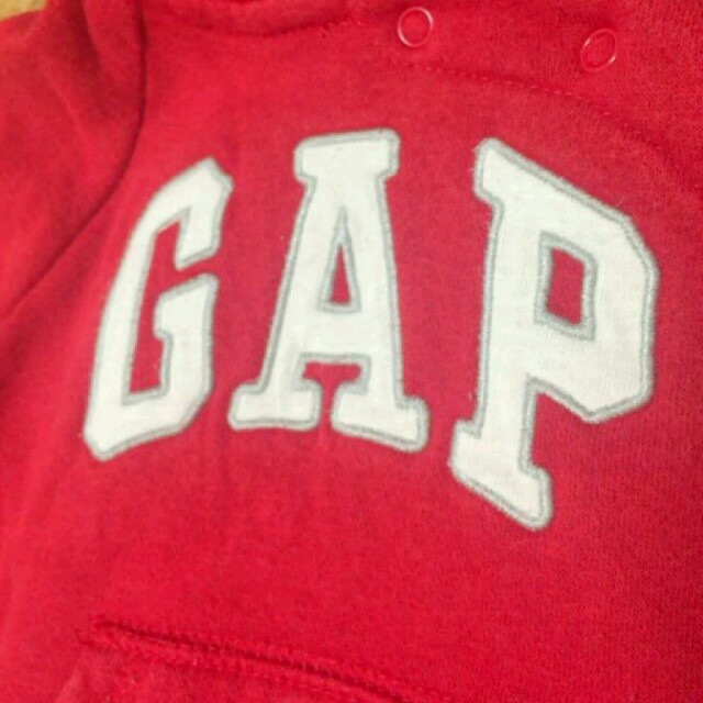 babyGAP(ベビーギャップ)の値下げ！gap くま耳　ロンパース キッズ/ベビー/マタニティのベビー服(~85cm)(ロンパース)の商品写真