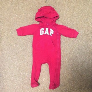 ベビーギャップ(babyGAP)の値下げ！gap くま耳　ロンパース(ロンパース)