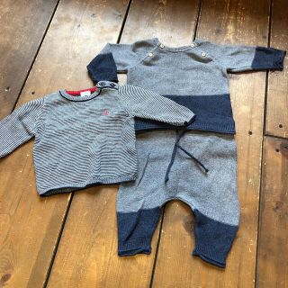 プチバトー(PETIT BATEAU)の専用　ボーデンパジャマ　プチバトー　セーター　H&M セットアップ(シャツ/カットソー)