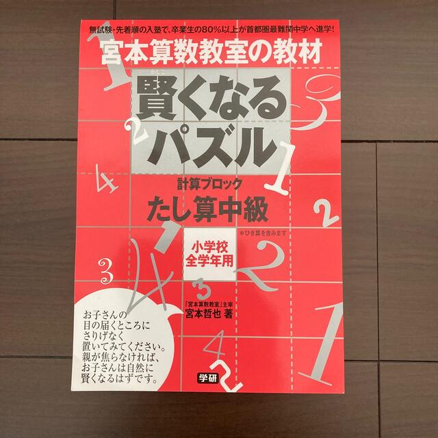 賢くなるパズル 計算ブロック たし算　中級 エンタメ/ホビーの本(語学/参考書)の商品写真