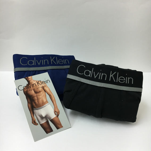 Calvin Klein(カルバンクライン)のはる様専用、Sサイズ 黒と青 メンズのアンダーウェア(ボクサーパンツ)の商品写真