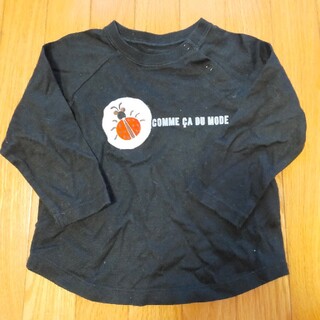 コムサデモード(COMME CA DU MODE)のコムサ・デ・モード　黒のTシャツ　80サイズ(Ｔシャツ)