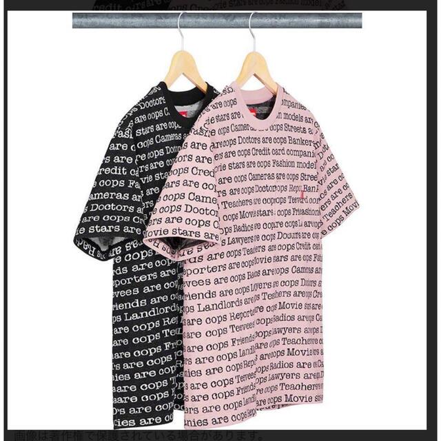 Supreme Cops Jacquard Pocket Tee L pink