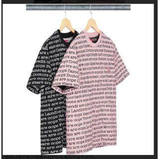 シュプリーム(Supreme)のSupreme Cops Jacquard Pocket Tee L pink(Tシャツ/カットソー(半袖/袖なし))