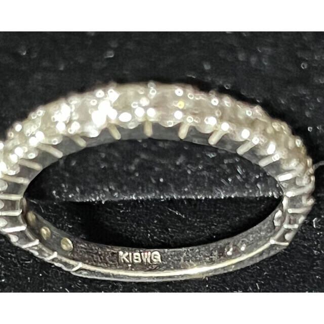 k18WG ダイヤモンド　エタニティリング　13号　ホワイトゴールド レディースのアクセサリー(リング(指輪))の商品写真