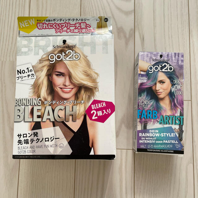 Schwarzkopf(シュワルツコフ)のシュワルツコフ got2b ブリーチ2箱入 & レインボーアクア カラー剤set コスメ/美容のヘアケア/スタイリング(ブリーチ剤)の商品写真