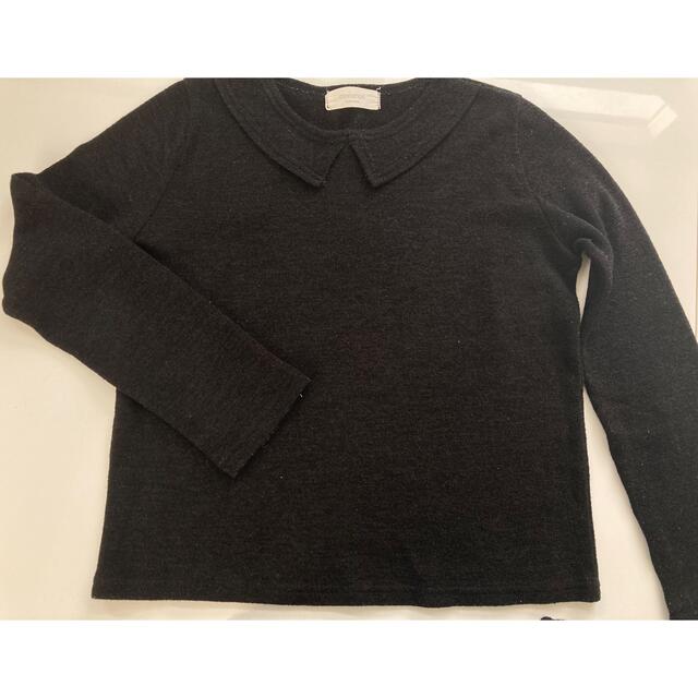 dholic(ディーホリック)のDHOLIC 襟付きセーター　ニット　黒　ブラック レディースのトップス(ニット/セーター)の商品写真