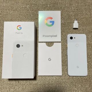 グーグル(Google)のGoogle Pixel 3a 64GB clearly white シムフリー(スマートフォン本体)