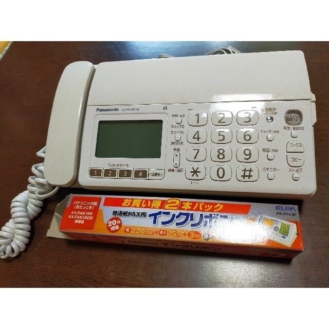 Panasonic　電話　説明書付　FAXインク付 スマホ/家電/カメラの生活家電(その他)の商品写真