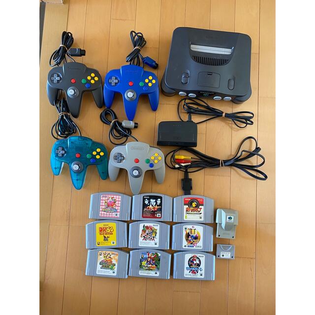 NINTENDO 64 付属品完備　カセット９個セット