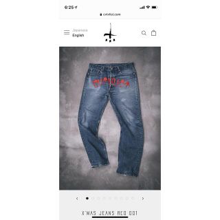 ダークシャドウ(DRKSHDW)のCVTVLIST  X'MAS JEANS RED 001 CTLS デニム(デニム/ジーンズ)