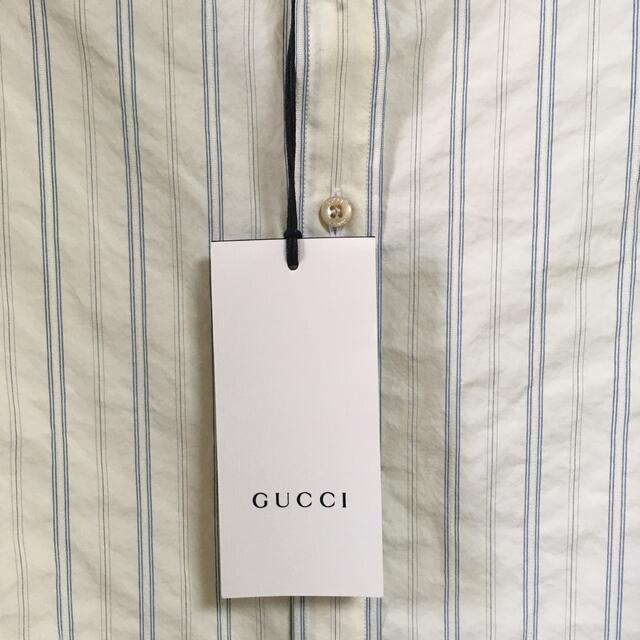 GUCCI - GUCCI ストライプシャツの通販 by gucci's shop|グッチ GUCCI - GUCCI ストライプシャツの通販 by gucci's shop|グッチ