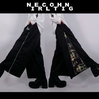 NieR 2WAY WIDE PANTS【YELLOW CHECKERED】(カジュアルパンツ)