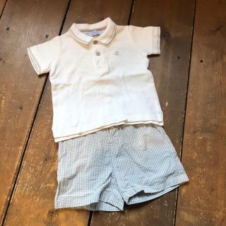 プチバトー(PETIT BATEAU)のプチバトー　ポロシャツ　短パン(Tシャツ/カットソー)