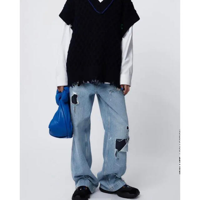 zara adererror デニム パッチワーク デニムパンツ zara adererror デニム パッチワーク デニムパンツ