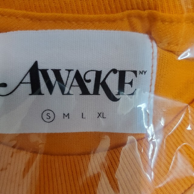 AWAKE(アウェイク)のAWAKE　NYS/S TEE orange　アウェイク　ニューヨーク メンズのトップス(Tシャツ/カットソー(半袖/袖なし))の商品写真