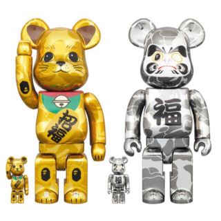 メディコムトイ(MEDICOM TOY)のBE@RBRICK BAPE® 招き猫  & 達磨 100%&400% セット(その他)