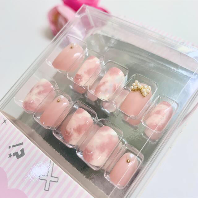 Jelly Nail(ジェリーネイル)のAnnelily❤️新品❤️ネイルチップセット（ピンク） コスメ/美容のネイル(つけ爪/ネイルチップ)の商品写真