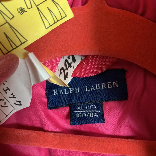 POLO RALPH LAUREN(ポロラルフローレン)のポロ　ラルフローレン　ピンク  ダウン キッズ/ベビー/マタニティのキッズ服男の子用(90cm~)(ジャケット/上着)の商品写真