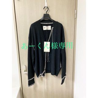 "OUAT" -004- BLACK OFFICE CARDIGAN size3(カーディガン)