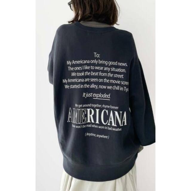 【Americana/アメリカーナ】Halfsleeve Logo Sweat