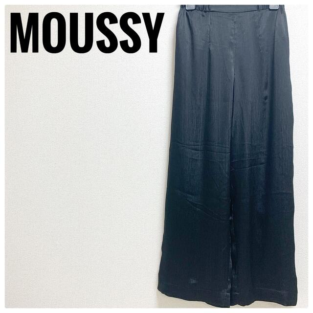moussy(マウジー)の新春♡まとめ売りセール♡ 美品♡マウジー ワイドパンツ ガウチョパンツ ブラック レディースのパンツ(カジュアルパンツ)の商品写真