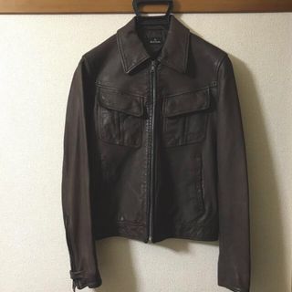 ポールスミス(Paul Smith)の美品！PS Paul  Smithレザージャケット(レザージャケット)