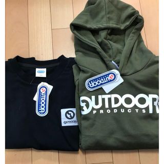 アウトドアプロダクツ(OUTDOOR PRODUCTS)のOUTDOOR 新品未使用 2点セット Tシャツ　パーカー　150(Tシャツ/カットソー)