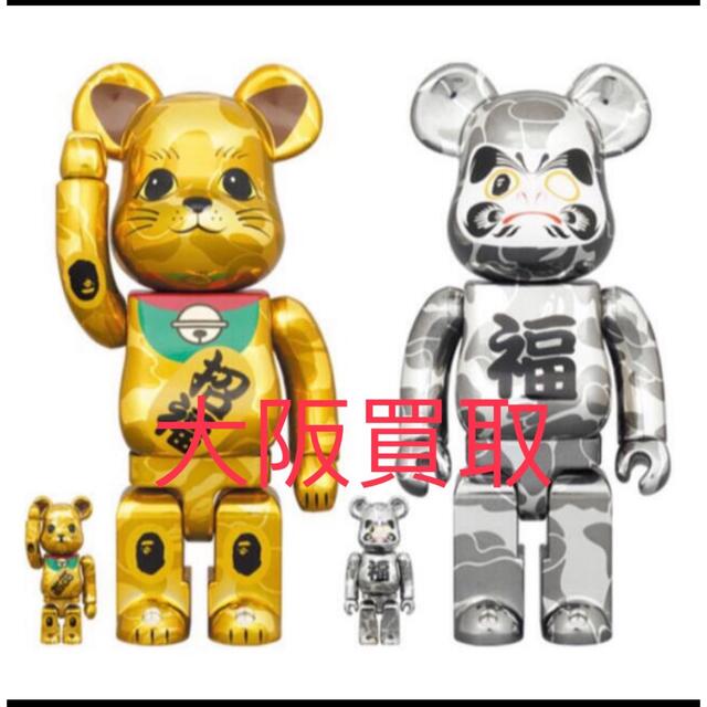 BE@RBRICK BAPE 招き猫 & 達磨 100% & 400%