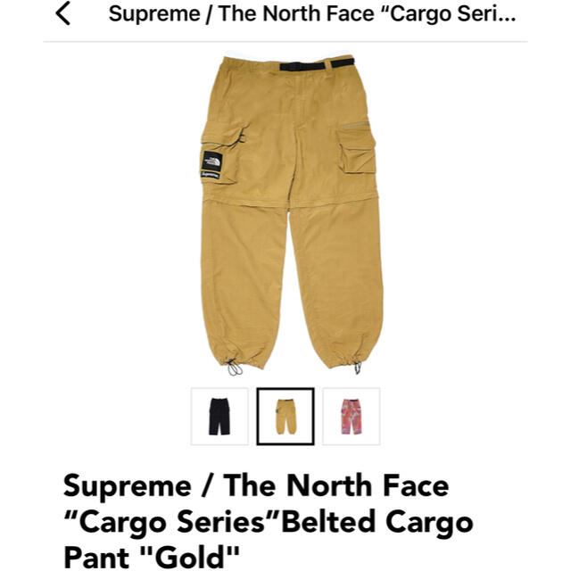Supreme - supreme the north face belted cargo pant