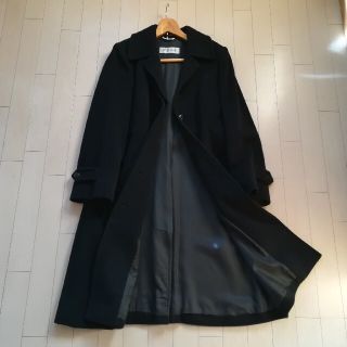 【高級イタリア製】スポーツマックス　MAXMARA　ベロアトレンチコート　黒