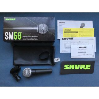 SHURE SM58 ダイナミックマイク 美品(マイク)